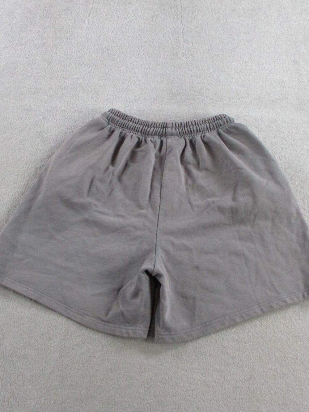 HELLSTAR Flame Shorts Mens Medium Gray Black Sweat Drawstring Graphic Grunge NEW - Picture 3 of 9
